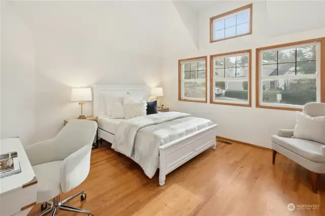 4th Bedroom featuring a vaulted ceiling can also serve as a versatile bonus room.