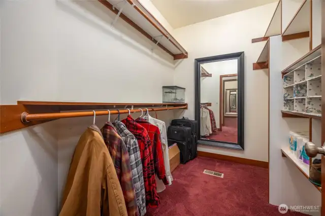 Primary bedroom walk-in closet 2 (2 of 2 walk in closets)
