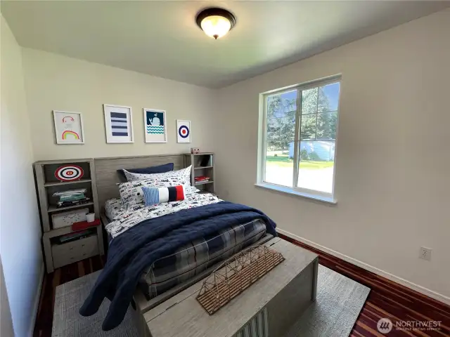 Bedroom 2 on main floor - Virtually Staged