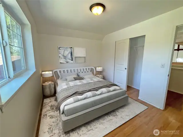 Bedroom 4 on upper floor- Virtually Staged