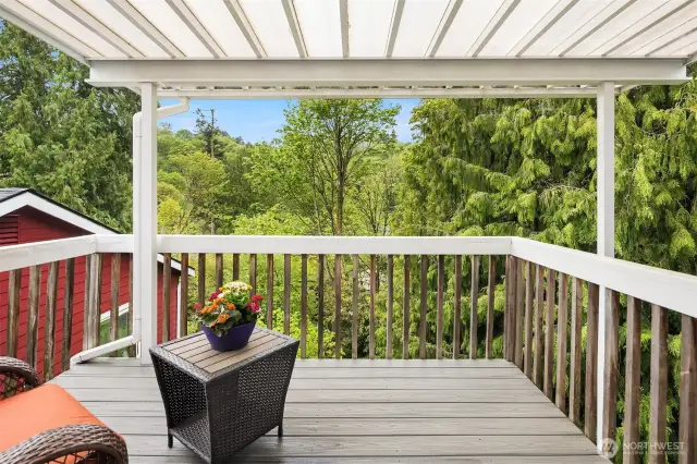 Take a breath of fresh air or offer guests their own private escape.