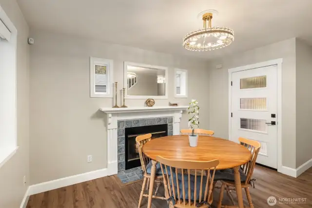 High-end engineered hardwood flooring flows throughout the home, offering both timeless style and warmth throughout.