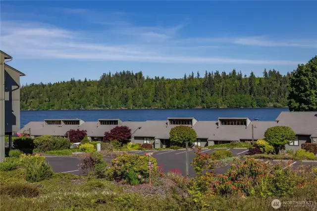 The condo overlooks beautiful Port Ludlow Bay, where you will find sandy, pristine public beaches to play on.