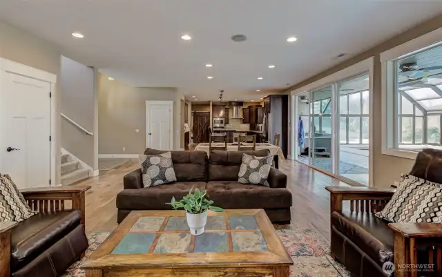 Living room on the main level.