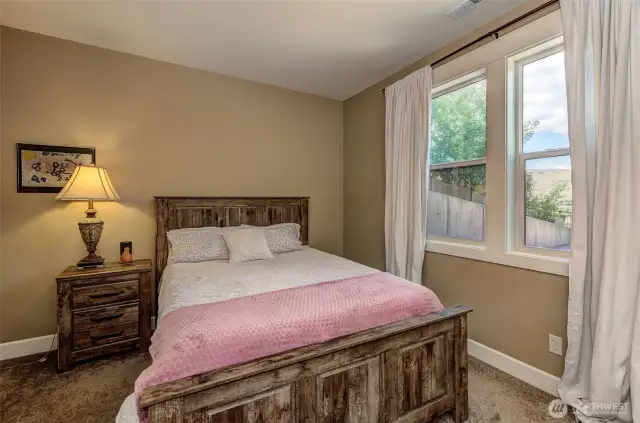 Second, main floor bedroom with continental bath