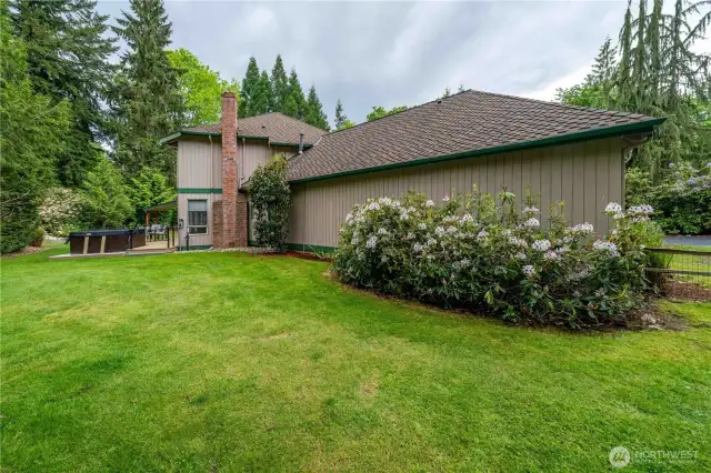 Plenty of room to play in this backyard!