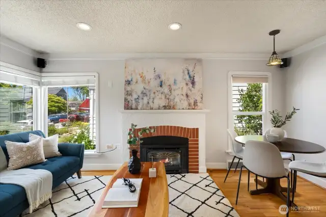 Home has modern touches and architectural details to provide intrigue!