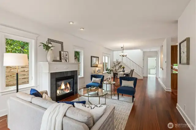 Open layout flows seamlessly between rooms.