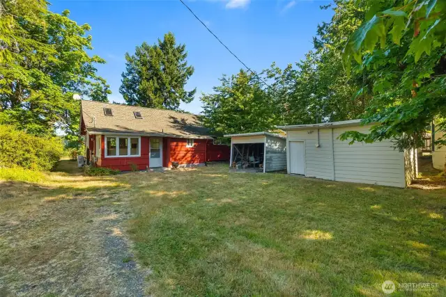 storage area or carport