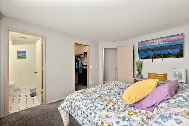 Primary Bedroom - Upstairs w/ Walk-in Closet & Private Bath