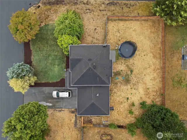 Aerial View - Large Corner Lot