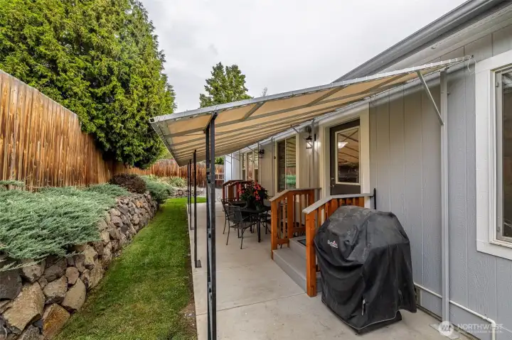 Covered patio for BBQing