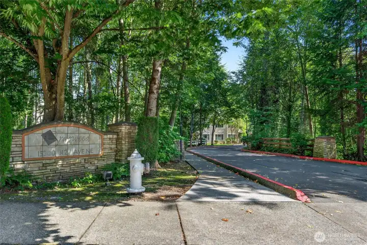 Community is surrounded by trees and nature