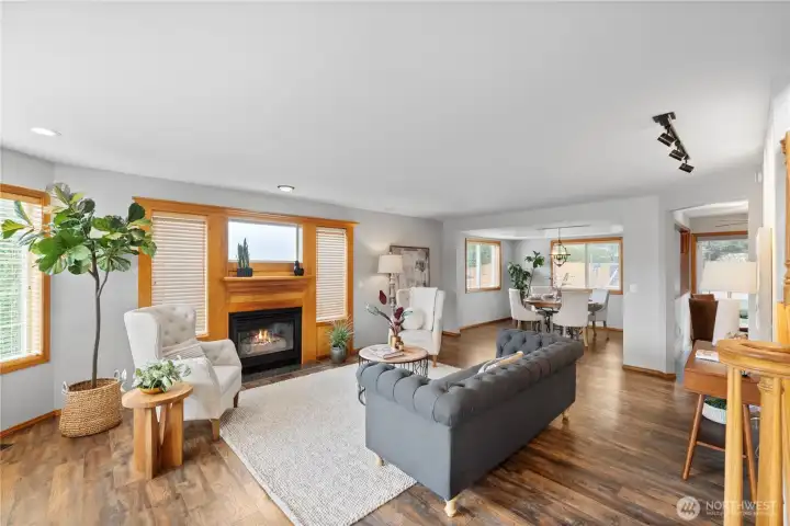 Relax and unwind next to your gas fireplace!