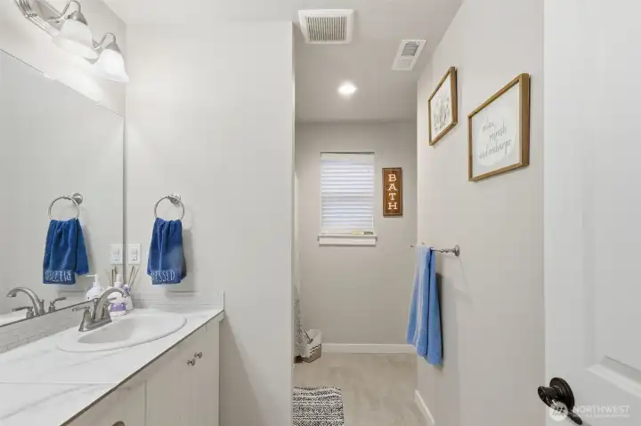 Full bathroom upstairs