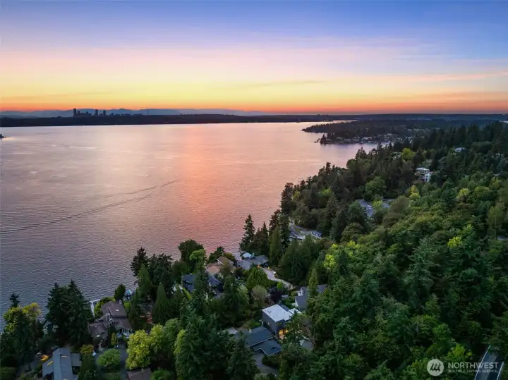 Mere steps from Bellevue's iconic Chism Beach Park.
