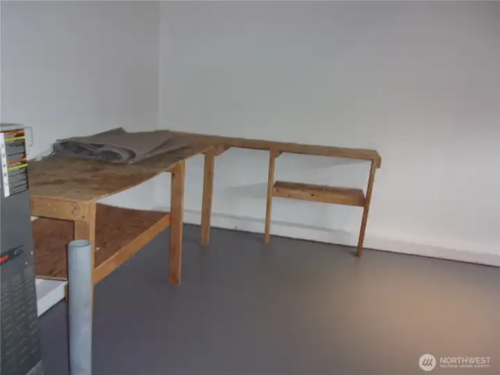 Garage work bench.