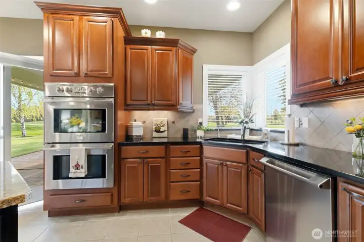 Double oven.