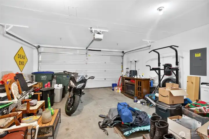 Large 2 car garage