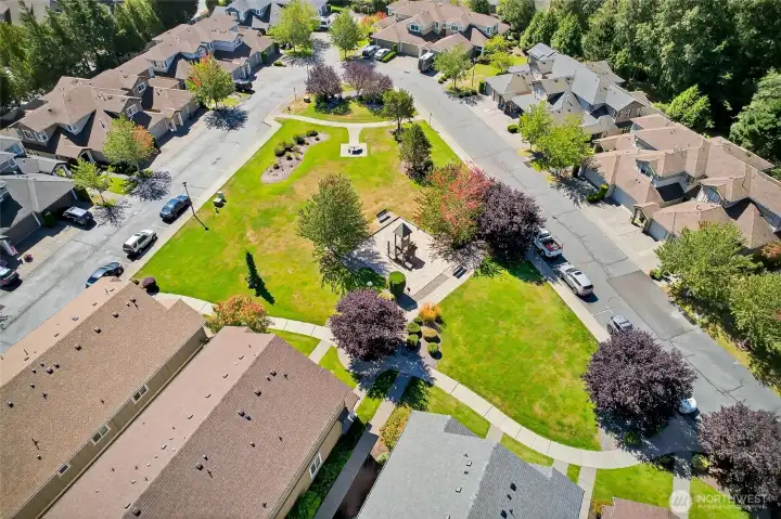 A few steps and your at the park