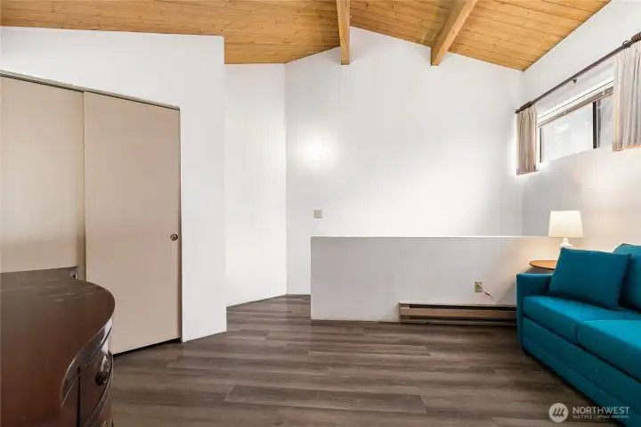 Upstairs loft bedroom and half bath