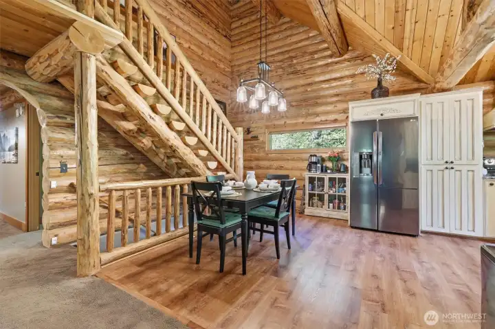Spacious kitchen with eating nook