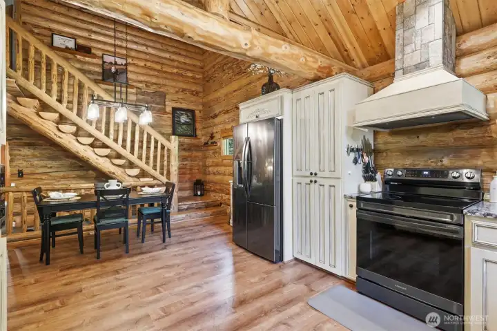 Spacious kitchen with eating nook