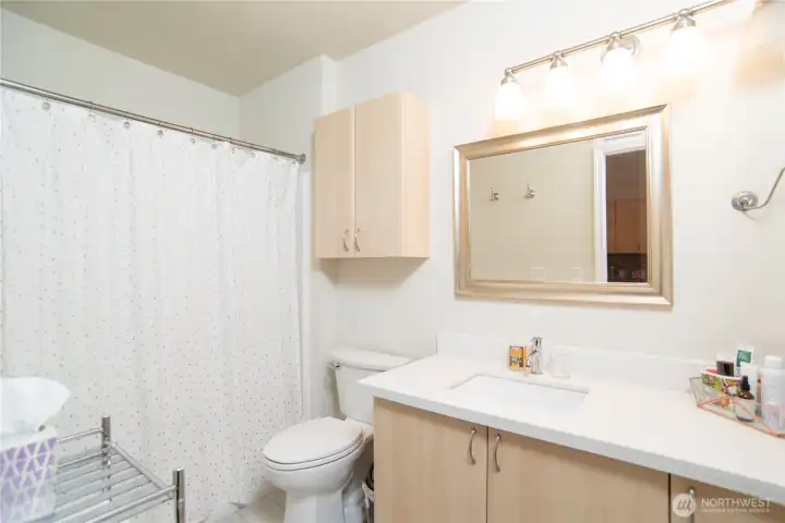 One full bathroom