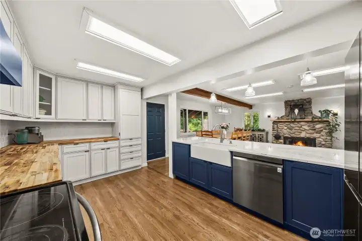 Tons of cabinets and spacious countertops