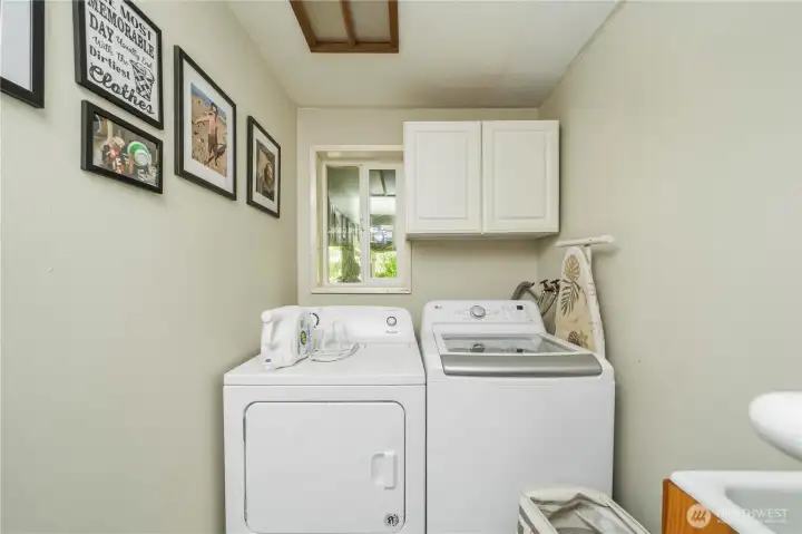 Downstairs laundry room