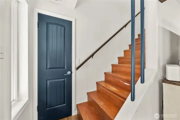 Hardwood stairs