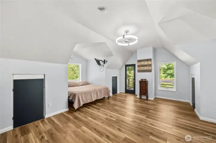 Primary bedroom with separate deck