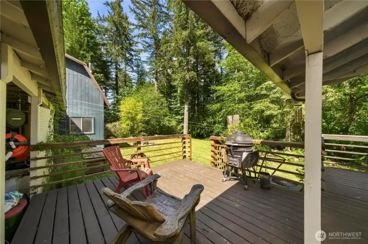 Deck area off kitchen