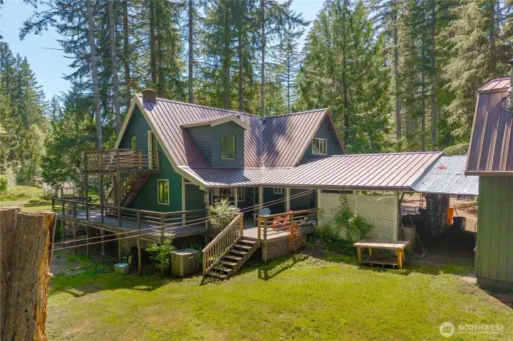 Backside of house/carport area