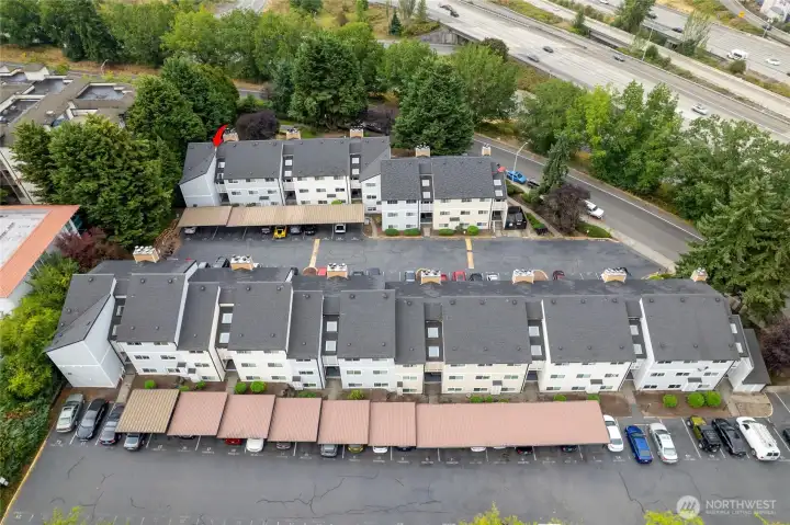 The entire apartment complex