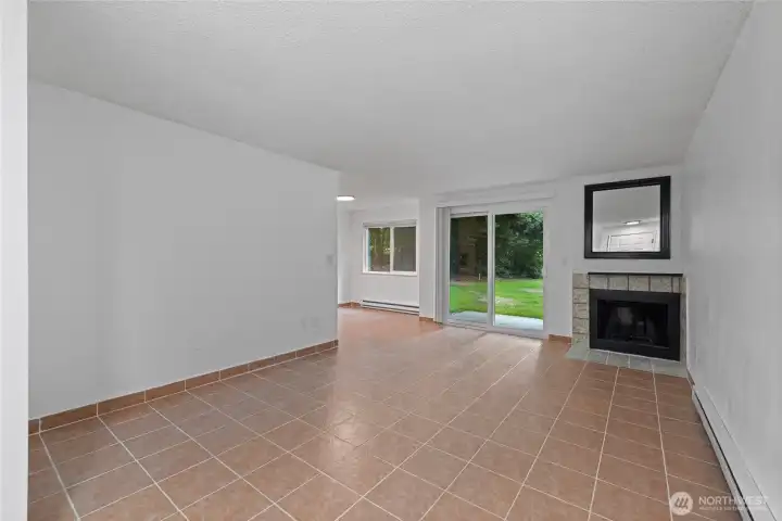 Walking in the door you have a huge living roon