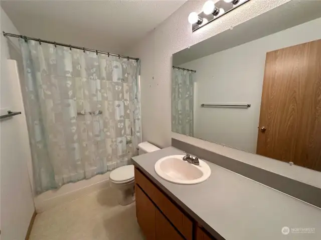 Guest bathroom in hallway