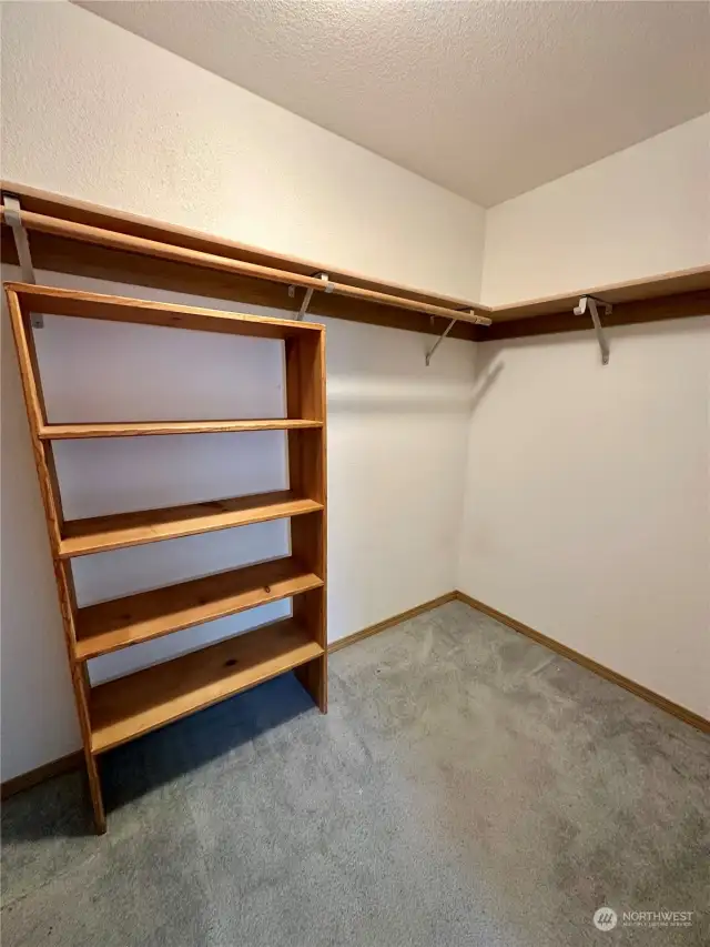 Walk-in closet in main suite