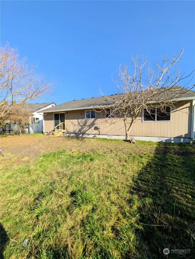 enjoy the large, fenced back yard!