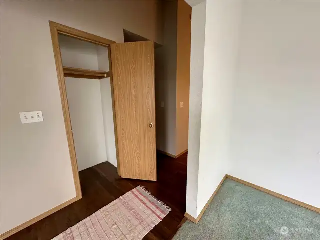 Closet in entry hall