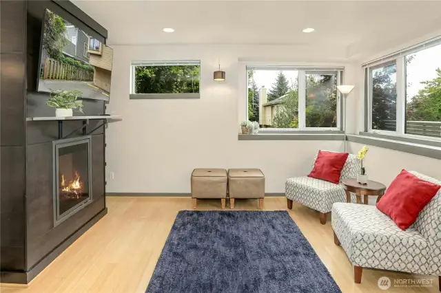 Very cozy electric fireplace