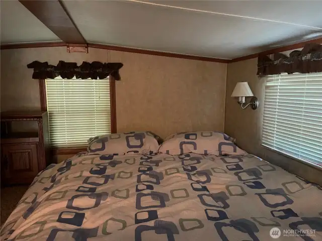 Sleeping area in the loft