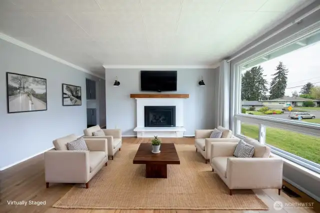 Gas Fireplace in living room