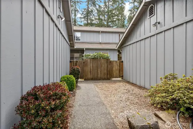 Walkway leading to home
