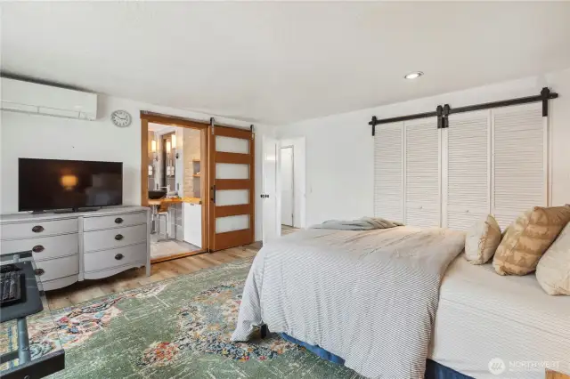 Main Floor Primary Suite w/ ADA Bathroom + Sauna
