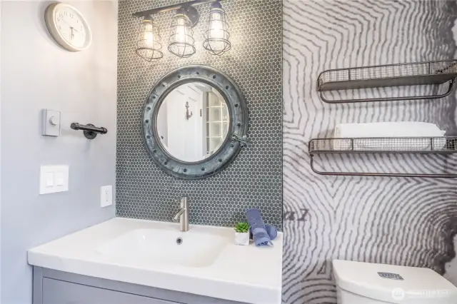 Guest bathroom w/Shower + Nautical theme