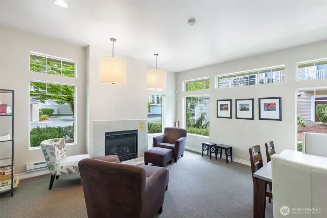 Lounge area inside the clubhouse