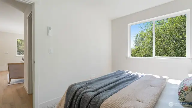 Photos for reference only. Same floor plan similar features. Bedroom is bright and spacious.