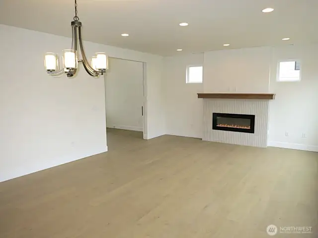 Option to close off this room from the entry hallway.