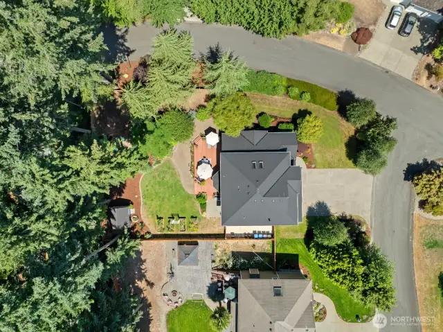 large fenced fairly flat lot